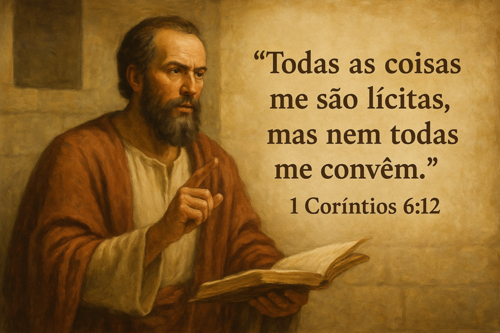 TODAS AS COISAS ME SÃO LÍCITAS, MAS NEM TODAS ME CONVÊM